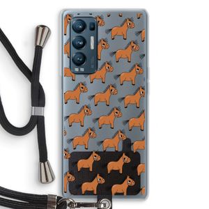 Pony: Oppo Find X3 Neo Transparant Hoesje met koord