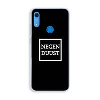 Negenduust black: Huawei Y6s Transparant Hoesje