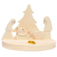 kaarshouder kerststal, 7-delig