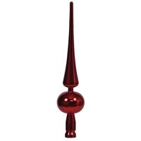 Othmar Decorations Kerstboom piek - rood - 28 cm - kunststof - kerstpiek