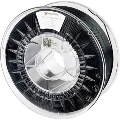 Spectrum Filaments 81011 PC/ABS FR V0 Filament PC-ABS Vlamvertragend, Hittebestendig 1.75 mm 1000 g Zwart, Black 1 stuk(s)