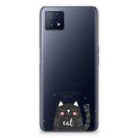 OPPO A53 5G | OPPO A73 5G Telefoonhoesje met Naam Cat Good Day