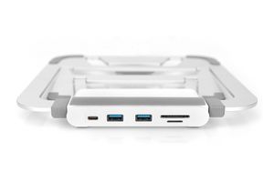 Digitus DA-90408 notebook dock & poortreplicator Bedraad USB 3.2 Gen 1 (3.1 Gen 1) Type-C Aluminium