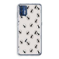 Miauw: Motorola Moto G9 Plus Transparant Hoesje Miauw: Motorola Moto G9 Plus Transparant Hoesje