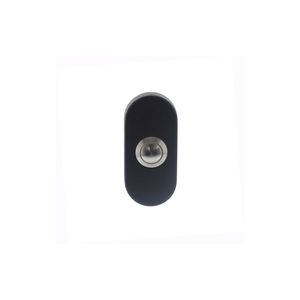 Deurbel ovaal verdekt 65 x 30 x 10 mm rvs/mat