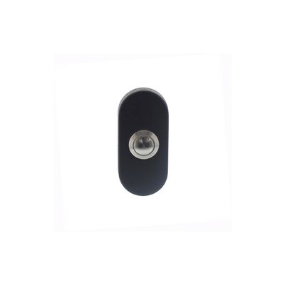 Deurbel ovaal verdekt 65 x 30 x 10 mm rvs/mat