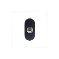 Deurbel ovaal verdekt 65 x 30 x 10 mm rvs/mat - thumbnail