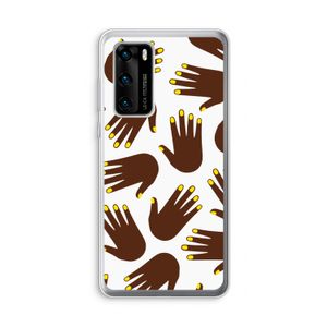 Hands dark: Huawei P40 Transparant Hoesje