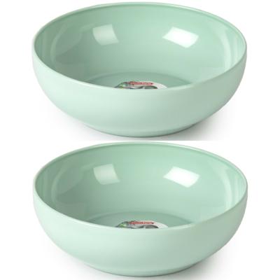 Plasticforte Kommetjes/schaaltjes - 4x - dessert/ontbijt - kunststof - D20 x 6 cm - mintgroen Plasticforte Kommetjes/schaaltjes - 4x - dessert/ontbijt - kunststof - D20 x 6 cm - mintgroen