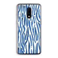 Blauwe nerven: OnePlus 7 Transparant Hoesje