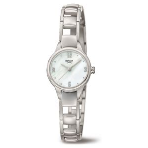 Boccia 3277-01 Horloge Titanium zilverkleurig 22 mm