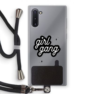 Girl Gang: Samsung Galaxy Note 10 Transparant Hoesje met koord