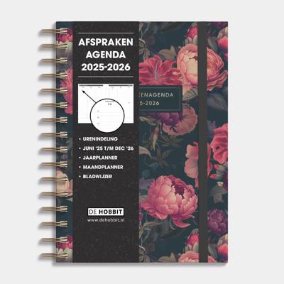 A5 Ringband Afsprakenagenda 2025 - 2026 Klassiek