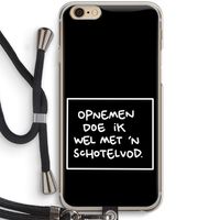 Schotelvod: iPhone 6 / 6S Transparant Hoesje met koord