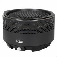 Barbecue Draagbare Aktive Rond Rook-vrij Zwart Ø 34 cm