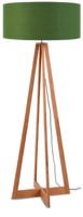 Good&Mojo Vloerlamp 'Everest' Bamboe en Eco linnen, kleur Groen
