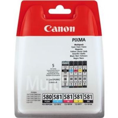 Canon 2024C006 inktcartridge Origineel Zwart, Cyaan, Magenta, Geel Multipack 5 stuk(s)