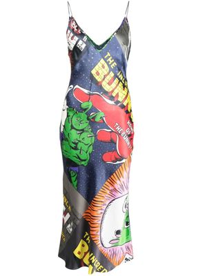 Natasha Zinko robe-nuisette à imprimé graphique - Multicolore