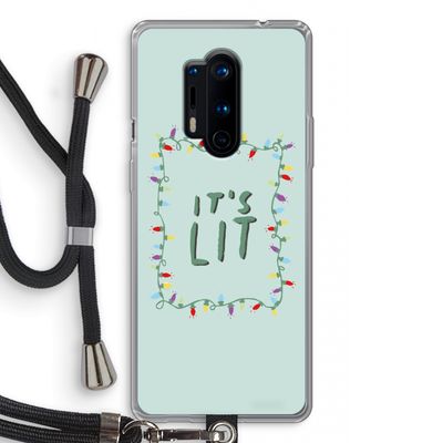 It's Lit: OnePlus 8 Pro Transparant Hoesje met koord