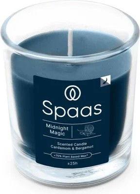 Geurglas 25u d7 cm midnight magic - Spaas