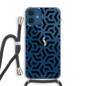 Crazy pattern: iPhone 12 mini Transparant Hoesje met koord