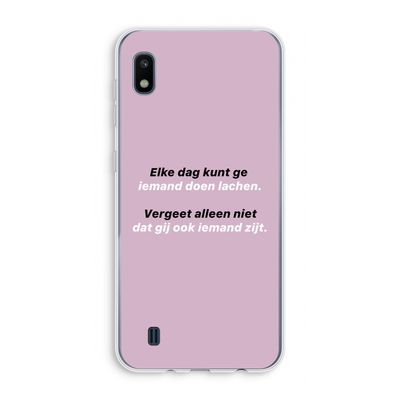 gij zijt ook iemand: Samsung Galaxy A10 Transparant Hoesje