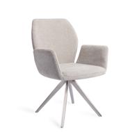 Jesper Home Eetkamerstoel 'Misaki' Turn Steel, Draaibaar, kleur Pretty Plaster Jesper Home Eetkamerstoel 'Misaki' Turn Steel, Draaibaar, kleur Pretty Plaster