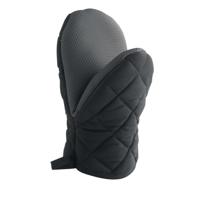 Wicotex Ovenhandschoen met neoprene grip zwart