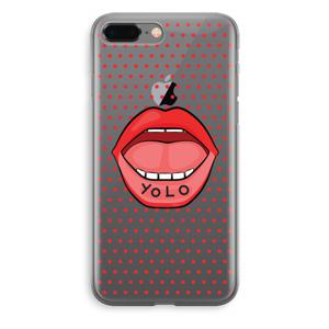 Yolo Denise: iPhone 8 Plus Transparant Hoesje