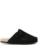 Manebi espadrilles en daim à bout rond - Noir