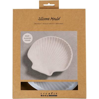 Creativ Company Siliconen vormen, mosselschelp, h: 2,5 cm, l: 14,5 cm, b: 14 cm, 1 stuk