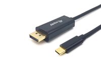 Equip 133426 video kabel adapter 1 m USB Type-C DisplayPort Grijs - thumbnail