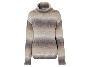 esmara Gebreide dames trui (M (40/42), grijs/wit/beige)
