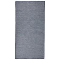 VidaXL Buitenkleed platgeweven 100x200 cm blauw