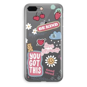 Positivity: iPhone 8 Plus Transparant Hoesje
