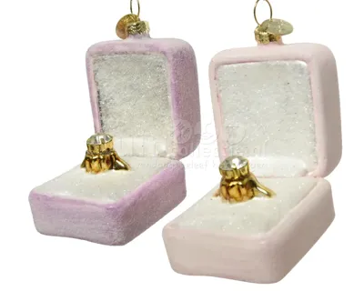 Kerstornament Ringen Doosje Assorti 1st
