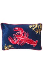 Les-Ottomans coussin brodé Rock Lobster - Bleu - thumbnail