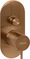 Qisani Flow inbouwthermostaat afbouwdeel copper