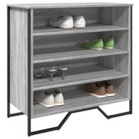 VidaXL Schoenenkast 80x38x78 cm bewerkt hout grijs sonoma eikenkleurig