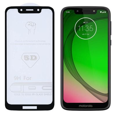 9H 5D volledige lijm volledig scherm gehard glas film voor Motorola Moto G7 Play
