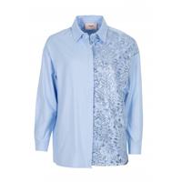 Freebird - Blauw | Dames | Blouse | Blauw | XL | regular | Kamst mode