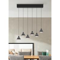 Trio Design hanglampRomeo 6-lichts zwart - 337010632