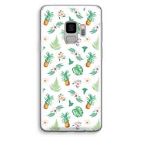 Ananas bladeren: Samsung Galaxy S9 Transparant Hoesje