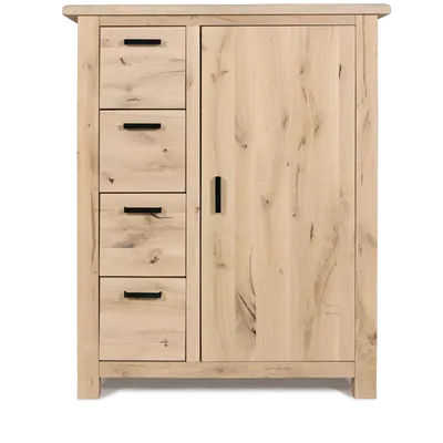 Opbergkast (laag - 1 deur) Beaufort - Nature White Opbergkast (laag - 1 deur) Beaufort - Nature White