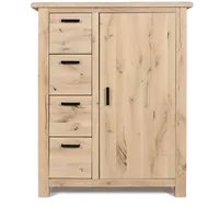 Opbergkast (laag - 1 deur) Beaufort - Nature White - thumbnail