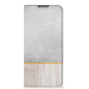 OPPO Reno8 Lite Book Wallet Case Wood Concrete