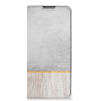 OPPO Reno8 Lite Book Wallet Case Wood Concrete