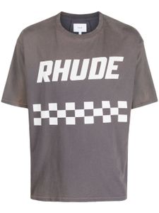 RHUDE t-shirt 'On The Road' en coton - Gris