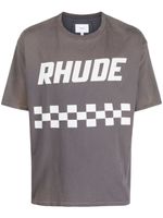 RHUDE t-shirt 'On The Road' en coton - Gris