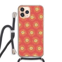 Zon: iPhone 11 Pro Max Transparant Hoesje met koord